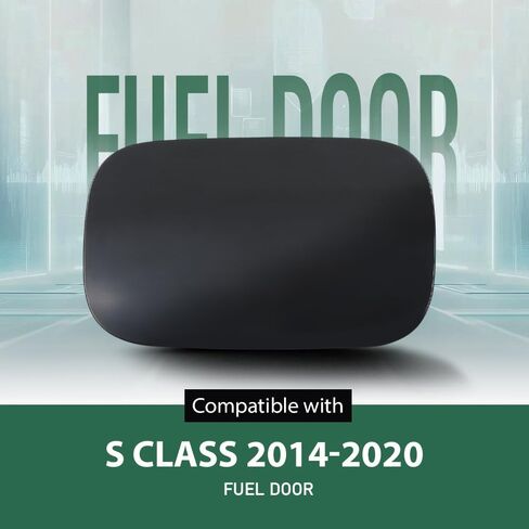 غطاء باب الوقود باللون البرتقالي الكبير متوافق مع Benz S63 AMG 2011-2021 Fit Benz S550 2014-2017 2227570006، A2227570006 أغطية خزان وقود السيارة باللون الأسود in Kuwait