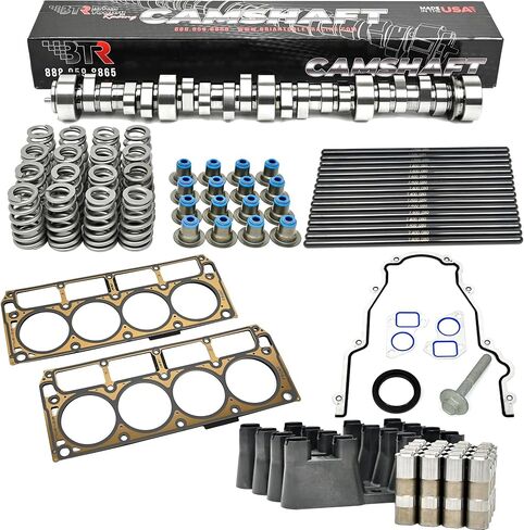 مجموعة تثبيت عمود الحدبات للشاحنة BTR Brian Tooley Racing Stage 2 لشاحنات Gen 3/4 LS 6.0 6.2 LS3 Vortec تتضمن مجموعة كام وحشيات ورافعات وصواني in Kuwait