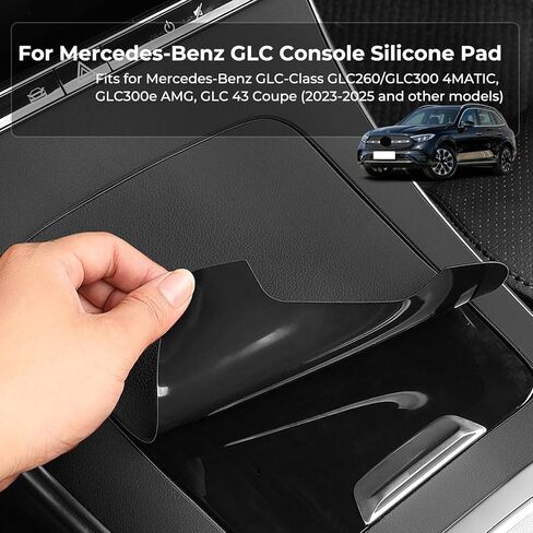 غطاء ملصق واقٍ لوحدة التحكم المركزية للسيارة من السيليكون، لسيارة Mercedes-Benz GLC300 GLC300e GLC260 GLC43 X254 AMG 2023-2025، ملحقات داخلية، غطاء تزيين ملفوف قابل للغسل in Kuwait