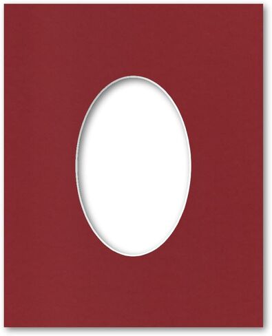 8x10 Matting for 4x6 Oval Photograph or Artwork 4-Ply Bevel Cut Acid Free Matboard for Picture framing (Cloud White) in Kuwait