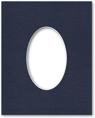 8x10 Matting for 4x6 Oval Photograph or Artwork 4-Ply Bevel Cut Acid Free Matboard for Picture framing (Cloud White) in Kuwait