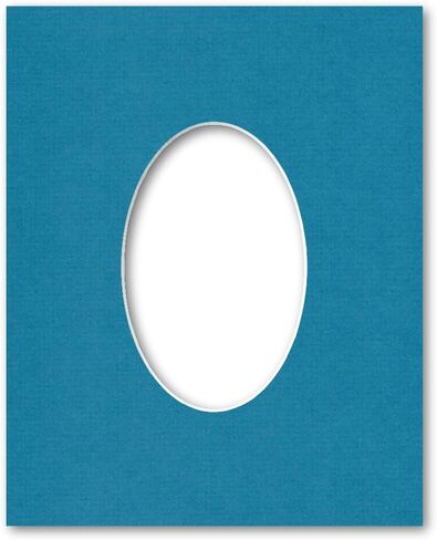 8x10 Matting for 4x6 Oval Photograph or Artwork 4-Ply Bevel Cut Acid Free Matboard for Picture framing (Cloud White) in Kuwait