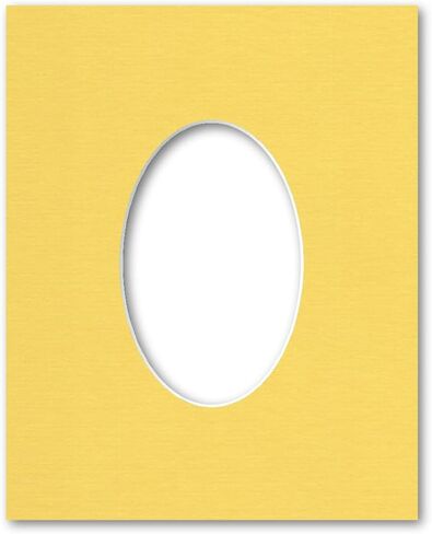 8x10 Matting for 4x6 Oval Photograph or Artwork 4-Ply Bevel Cut Acid Free Matboard for Picture framing (Cloud White) in Kuwait
