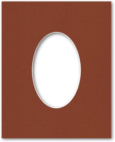 8x10 Matting for 4x6 Oval Photograph or Artwork 4-Ply Bevel Cut Acid Free Matboard for Picture framing (Cloud White) in Kuwait