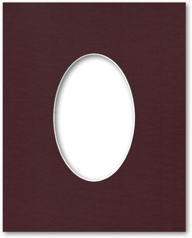 8x10 Matting for 4x6 Oval Photograph or Artwork 4-Ply Bevel Cut Acid Free Matboard for Picture framing (Cloud White) in Kuwait
