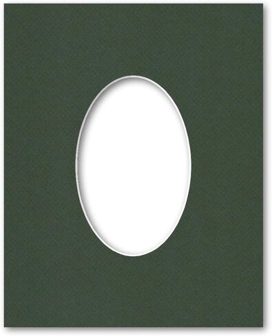 8x10 Matting for 4x6 Oval Photograph or Artwork 4-Ply Bevel Cut Acid Free Matboard for Picture framing (Cloud White) in Kuwait