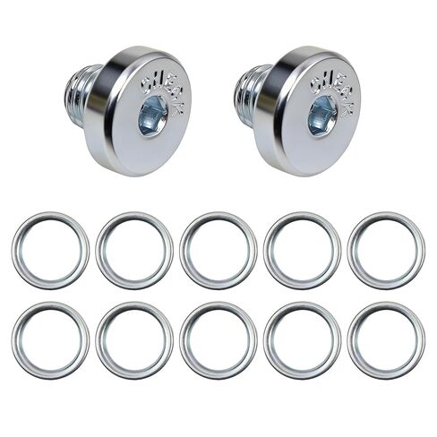 12PCS Automatic Transmission Pan Drain Plug with Gasket Compatible with Toyota 4Runner Fj Cruiser Land Cruiser Sequoia Tacoma Tundra Lexus GS GX LC LS LX RC SC 2003-On Replace 90341-10021 35178-30010 in Kuwait