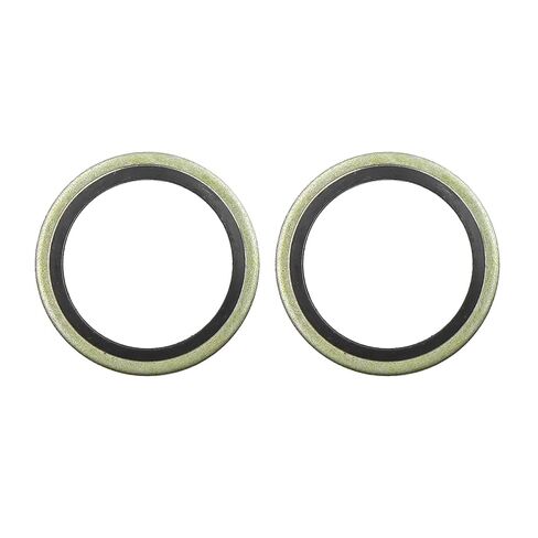 X AUTOHAUX 10pcs Engine Oil Crush Washers Drain Plug Gaskets 22mm ID. 30mm OD. Bronze Tone for Car in Kuwait