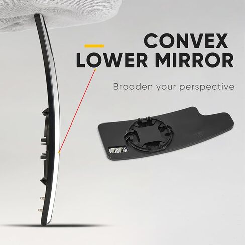 Compatible with 2020 2021 Chevrolet Chevy Silverado 1500 2500 3500 HD, GMC Sierra 1500 2500HD 3500HD Driver Side Mirror, Lower Left Side Convex Mirror Glass, Power Heated in Kuwait