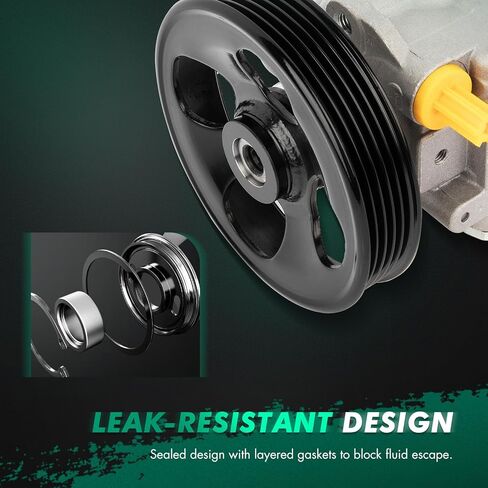 SCITOO Power Steering Pump Compatible with for Audi TT 2000 2001 2002 2003 2004 2005 2006, For TT for Quattro 2000 2001 2002 2003 2004 2005 2006, Replace# 21-5358 Power assist pump in Kuwait