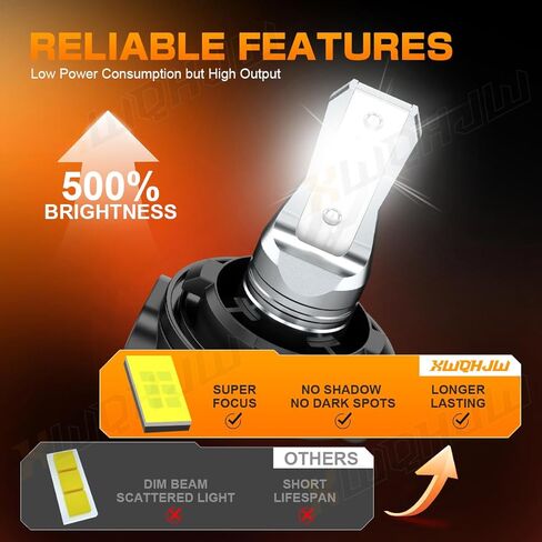 92069-7501 LED Headlight Bulbs Compatible for Polaris ATV XPLORER 300-1997-1999, 500% Brighter 6000K White 50,000hrs Life,ATV Powersports Bulb for OffRoad, Plug and Play, Pack of 2 in Saudi Arabia