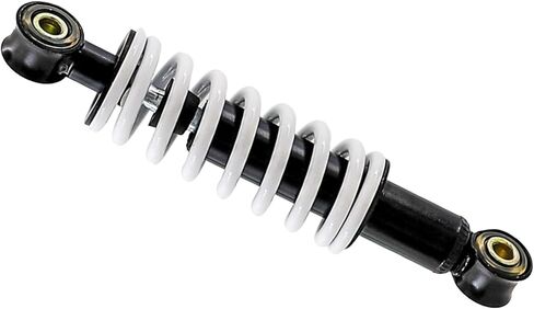 190mm 7.5" Rear Shock Absorber for Mini Dirt Pit Bikes, Go Karts, ATVs – 200lbs Rating, 40mm Travel, 8mm Mounting Hole, White Spring (1 Pack) in Saudi Arabia