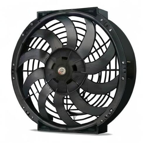 Upgraded 90 Watt Motor 12-13 Inch Automotive Engine Electric Radiator Cooling Fan 12 Volt Reversible High Performance Thermo Cooler Car Truck in Kuwait