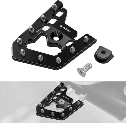 NICECNC Black Foot Brake Pedal Lever Peg Pad Extender Compatible with Yamaha Raptor 700 2013-2026 2022 2021 2020 2019 2018, 700R 2016-2026 2021 2022 2023, 700R SE 2013-2016 2018-2026 2022 2023 in Kuwait