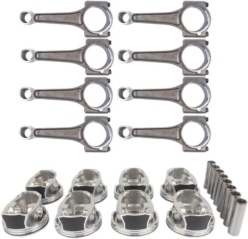 Pistons Connecting Rods Set 53021538AD Compatible With Charger 300 Cherokee 5.7L 2009 2010 2011 2012 2013 2014 in Saudi Arabia