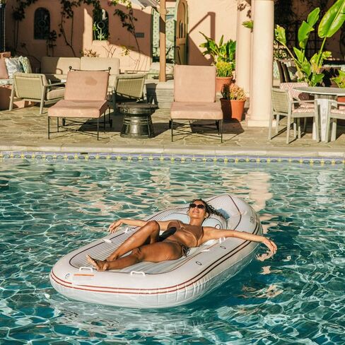 FUNBOY Giant Inflatable Luxury Yacht Speed Boat Pool Float, Two Cupholders, Luxury Float for Summer Pool Parties and Entertainment in Kuwait