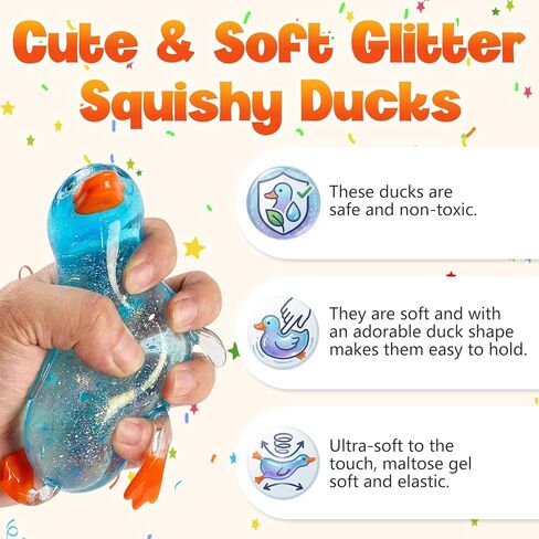 Cute Duck Squishy Sugar Stress Ball,Soft Duck Stress Relief Slow Rise Relaxing Sensory Fidget Toy for Anxiety Relief, Suitable for Adult use in Offices and Homes(Purple) in Kuwait