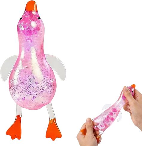 Cute Duck Squishy Sugar Stress Ball,Soft Duck Stress Relief Slow Rise Relaxing Sensory Fidget Toy for Anxiety Relief, Suitable for Adult use in Offices and Homes(Purple) in Kuwait