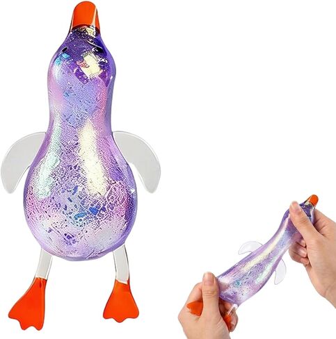 Cute Duck Squishy Sugar Stress Ball,Soft Duck Stress Relief Slow Rise Relaxing Sensory Fidget Toy for Anxiety Relief, Suitable for Adult use in Offices and Homes(Purple) in Kuwait