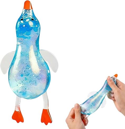 Cute Duck Squishy Sugar Stress Ball,Soft Duck Stress Relief Slow Rise Relaxing Sensory Fidget Toy for Anxiety Relief, Suitable for Adult use in Offices and Homes(Purple) in Kuwait