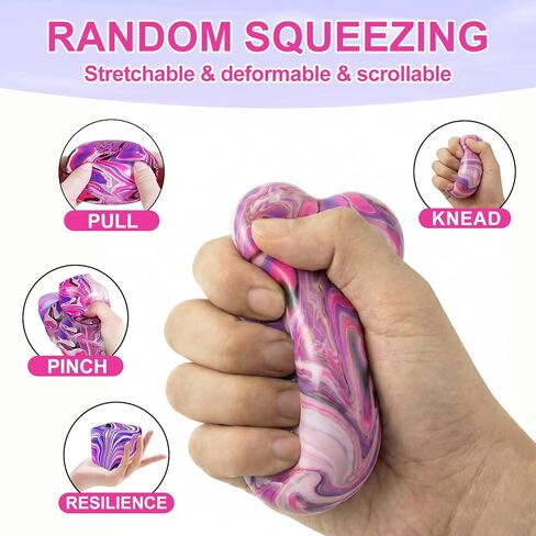 Cubed Soft and Squishy Ice Cubes, Slow-Rebound Stress Relief Toy, Sensory Stress Relief Squeeze Toy, Soft and Bouncy Toy with an Amazing Texture in Saudi Arabia