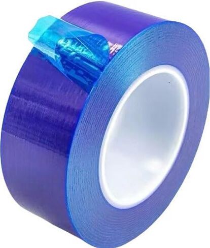 1 roll of durable PE blue adhesive film for wheel hub protection, easy to install with strong adhesion to prevent wear and enhance the protection of vehicle wheels (1.97 inches wide * 656.2 feet long) in Saudi Arabia