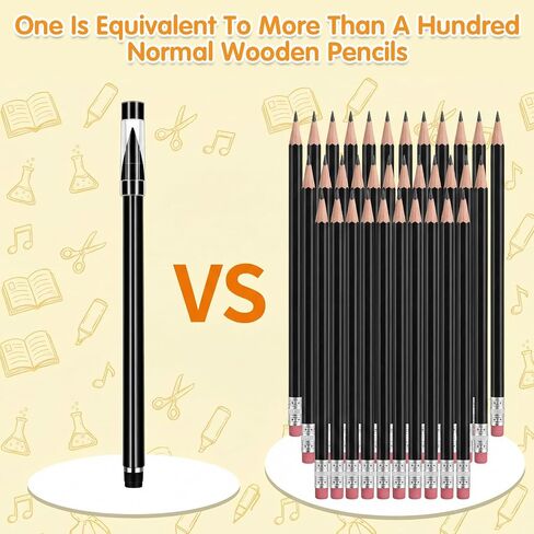 40 Pcs Colored Everlasting Pencil Forever Infinity Pencil with Eraser, Aesthetic Reusable Eternal Inkless Pencils for Writing Drawing, Home Office School Supplies (10 Colors) in Saudi Arabia