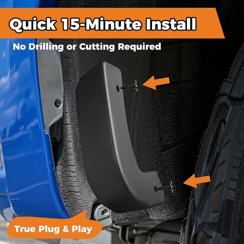 4 PCS Mud Flap Delete Kit for Chevy Silverado 2019-2026 - Sleek Mud Guard Replacement Accessories - Front and Rear No-Drilling Mudguards Set - Compatible with Chevrolet Silverado 1500 in Saudi Arabia