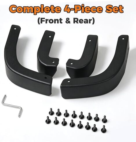 4 PCS Mud Flap Delete Kit for Chevy Silverado 2019-2026 - Sleek Mud Guard Replacement Accessories - Front and Rear No-Drilling Mudguards Set - Compatible with Chevrolet Silverado 1500 in Saudi Arabia