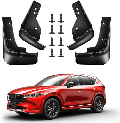 Mud Flaps for Mazda CX-5 2026-2022, No Drill Splash Guards 4PCS, Heavy Duty Front Rear Mudguards, All Weather Car Accessories, Bolt-On Fender Flares in Saudi Arabia