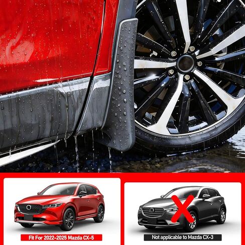 Mud Flaps for Mazda CX-5 2026-2022, No Drill Splash Guards 4PCS, Heavy Duty Front Rear Mudguards, All Weather Car Accessories, Bolt-On Fender Flares in Saudi Arabia