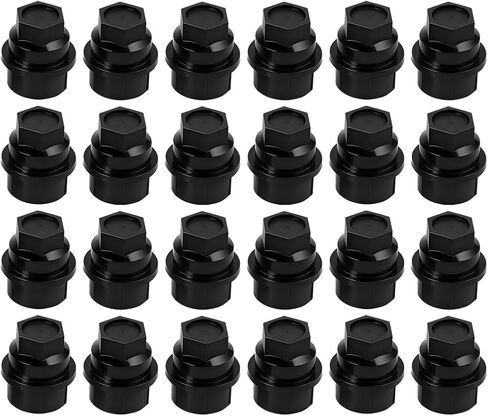 Osilly 24PCS Car Wheel Lug Nut Cap Covers, OEM# 15646250 M27 x 2.0 Thread Vehicle Wheel Lug Stud Nut Set, Automotive Replacement Accessories, Fit for Express Acadia Avalanche in Kuwait