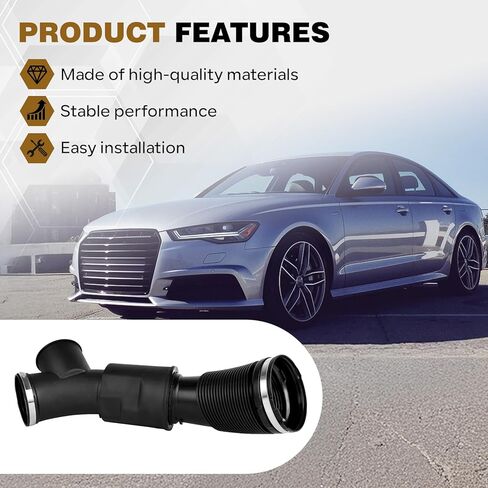 06E129615M Engine Air Intake Pipe Hose Compatible with 2012-2018 Audi A6 A7 3.0L V6 Avant Quattro Replace 06E129629H in Saudi Arabia