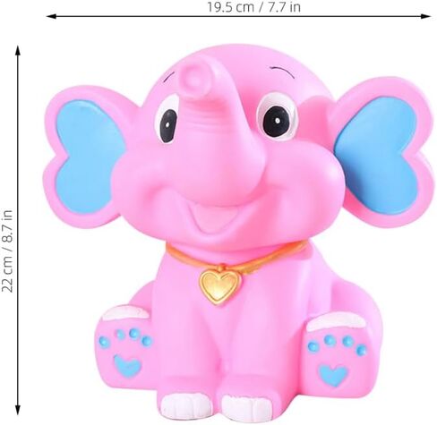 Alasum Cartoon Elephant Piggy Bank for Kids Cute Money Storage Pot Silicone Coin Bank for Girls and Boys 8.66X7.67X5.90In Birthday Money Box Saving Container in Kuwait