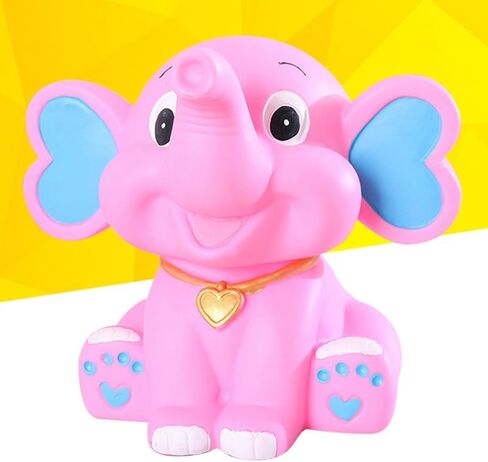 Alasum Cartoon Elephant Piggy Bank for Kids Cute Money Storage Pot Silicone Coin Bank for Girls and Boys 8.66X7.67X5.90In Birthday Money Box Saving Container in Kuwait