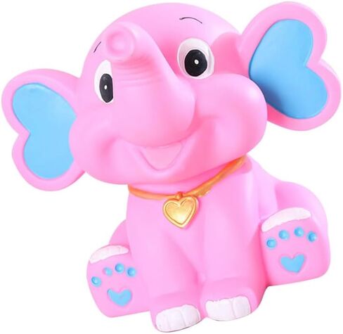 Alasum Cartoon Elephant Piggy Bank for Kids Cute Money Storage Pot Silicone Coin Bank for Girls and Boys 8.66X7.67X5.90In Birthday Money Box Saving Container in Kuwait