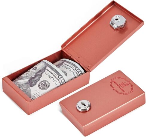 Metal Box for Gambler - Winners Bank Portable Safe Casino Money Pocket Sized Cash Box with Key Go Home Money in Saudi Arabia