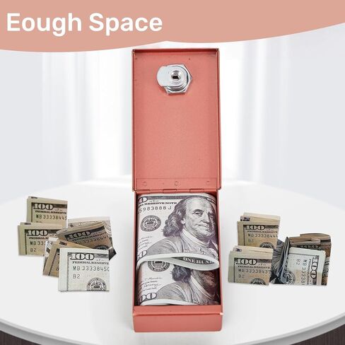 Metal Box for Gambler - Winners Bank Portable Safe Casino Money Pocket Sized Cash Box with Key Go Home Money in Saudi Arabia