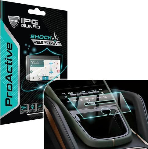 IPG ProActive Made for Porsche 2024 Cayenne 12.3 بوصة ملاحة 9H صلابة واقي شاشة نانو سيراميك فيلم فائق الاستجابة وعالي الوضوح ومضاد للخدش لـ Caye.Navi in Saudi Arabia