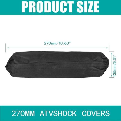 2Pcs 270mm Rear Shock Absorber Suspension Protector,Universal Shock Covers, Waterproof Scratch-resistant Elastic Nylon Protective Case,Protective Cover for Dirt Pit Bike Motorcycle ATV Quad Scooter in Saudi Arabia