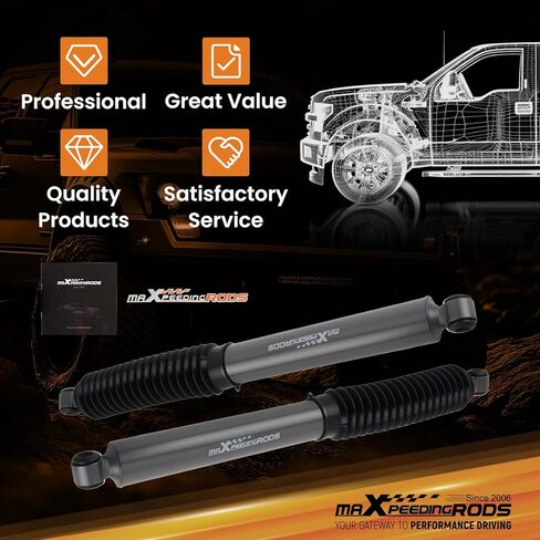 صدمات خلفية maXpeedingrods 0-5.5 بوصة لسيارة Toyota Tacoma 1995-2004، نسخة مطورة G1 in Kuwait