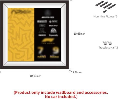 iLuane Display Wallboard for LEGO Speed Champion The Movie APXGP Team Race Car 77252 Toy Blocks, Adult Collectibles Wall Mount, Room or Office Decor(No Car Included) in Saudi Arabia