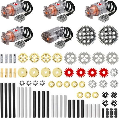 79PCS Technic Power Functions High Speed XL/Servo Motor, Gear and Axle Starter Kit for Building Blocks, Compatible with Major Other Brands, for Adult in Saudi Arabia