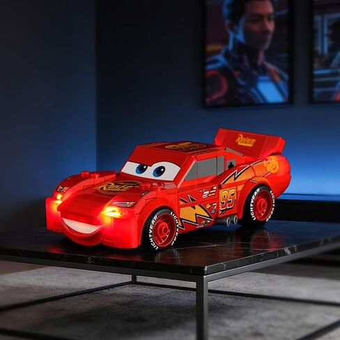 مصباح LED من YEABRICKS لنموذج مكعبات البناء Lightning McQueen من Lego-77255 (مجموعة البناء غير متضمنة) in Kuwait