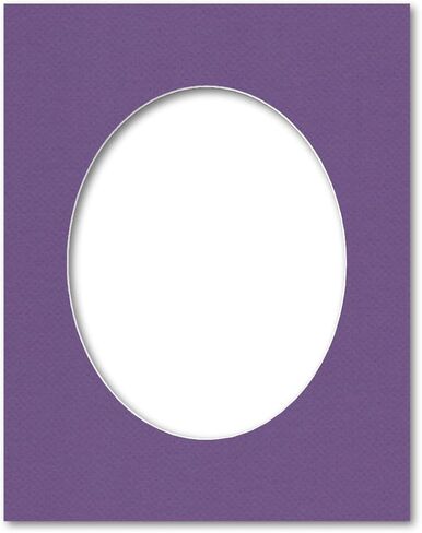 11x14 Matting for 8x10 Oval Photograph or Artwork 4-Ply Bevel Cut Acid Free Matboard for picture framing (Maroon Burgundy) in Kuwait
