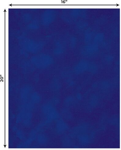 Poster Palooza Uncut Mat Board for Photos | Royal Blue Suede Texture 16x20 Backing Board - Uncut Photo Mat Board in Kuwait