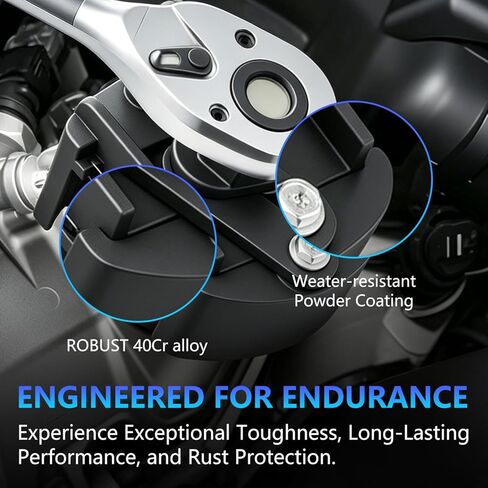2 PCS Adjustable Oil Filter Wrench Set, 60-80 mm & 80-105 mm Universal Oil Filter Removal Tool, 1/2" & 22mm Drive Non-Slip Auto Clamp Wrench for Car Spin-On Filters in Saudi Arabia