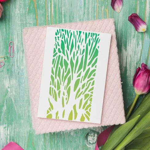 Floral Stencils for Crafts Reusable Damask Texture Stencils for Painting Background Stencil Drawing Templates for Wood Canvas Furniture Scrapbooking in Saudi Arabia