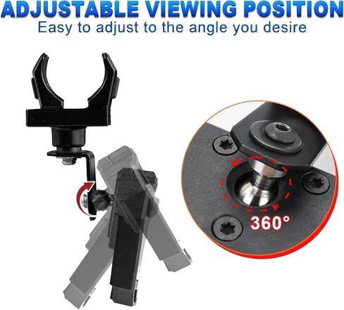 UTV Rear View Mirror, Adjustable Aluminum Clamp UTV Rear View Mirror Fits 1.5"-2" Roll Cage, Compatible with Polaris RZR 1000 Pioneer Talon Kawasaki KRX Mule Yamaha Wolverine 、RTV Can Am X3/ CFMOTO in Saudi Arabia