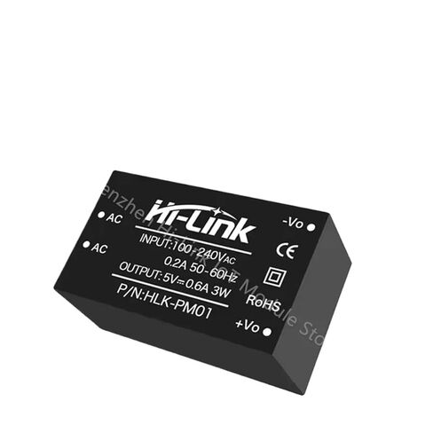 10 قطعة/الوحدة 220 فولت إلى 5 فولت 3 واط الناتج التيار المتناوب تيار مستمر محول HLK-PM01 90-245Vac عزل قابل للتعديل وحدة امدادات الطاقة in Kuwait